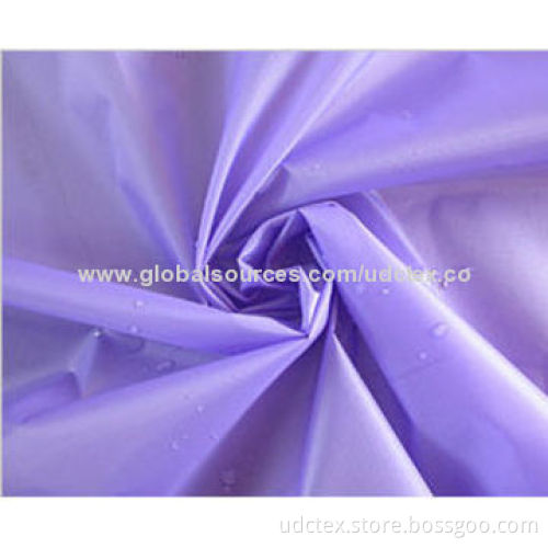 190T Polyester Taffeta Fabric with PVC Coating, Water-resistant, Various Coatings are Available